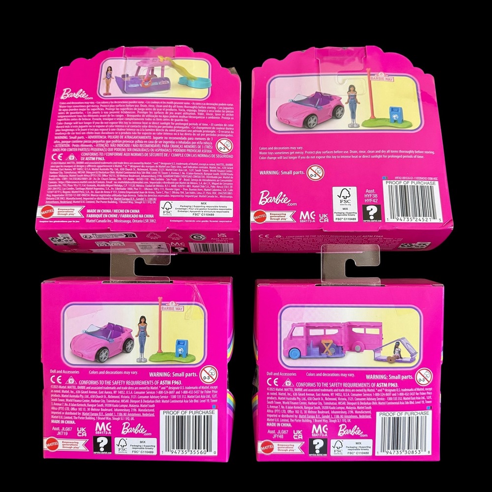Mini BarbieLand Playsets Lot of 4 NWT - Picture 6 of 8